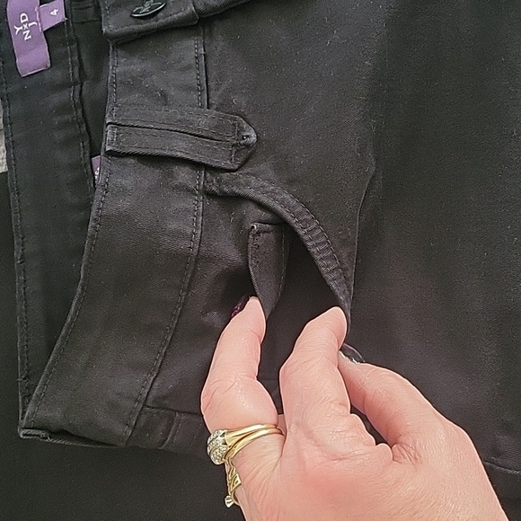 WOMEN'S NYDJ SIZE 4 BLACK PANTS MADE IN AMERICA 🇺🇸 - Picture 6 of 8